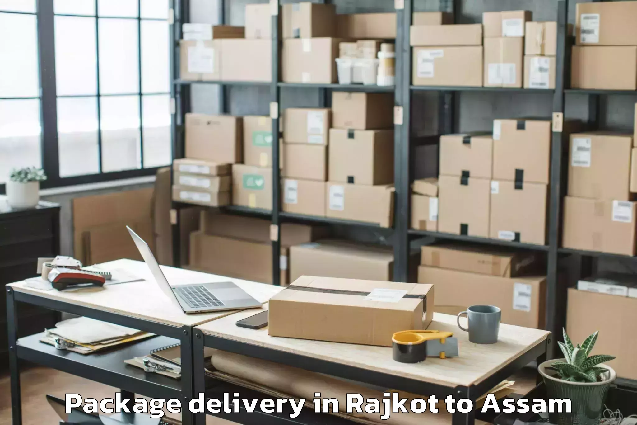 Quality Rajkot to Patharkandi Package Delivery